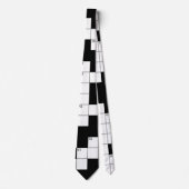 Crossword Puzzle Pattern Stropdas (Voorkant)