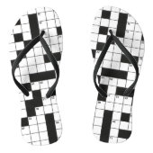Crossword Puzzle Pattern Teenslippers (Voetbed)