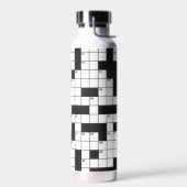 Crossword Puzzle Pattern Waterfles (Links)