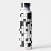 Crossword Puzzle Pattern Waterfles (Rechts)