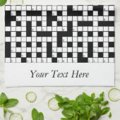 Crossword Puzzle Persoonlijk Theedoek (Gevouwen)