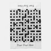 Crossword Puzzle Persoonlijk Theedoek (Verticaal)