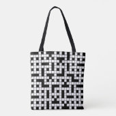 Crossword Puzzle Persoonlijk Tote Bag (Achterkant)