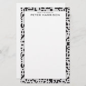 Crossword Puzzle Persoonlijke schrijfkunst Briefpapier (Voorkant / Achterkant)