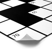 Crossword Puzzle Poster (Hoek)