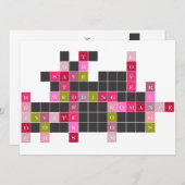 Crossword Puzzle Save the Date (Voorkant / Achterkant)