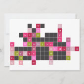 Crossword Puzzle Save the Date (Voorkant)
