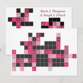Crossword Puzzle Save the Date (Voorkant / Achterkant)