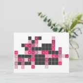 Crossword Puzzle Save the Date (Staand voorkant)