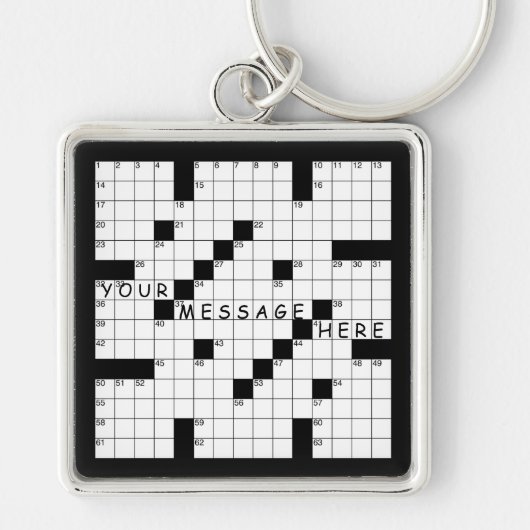Crossword Puzzle Sleutelhanger (Voorkant)