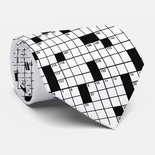 Crossword Puzzle Stropdas (Opgerold)