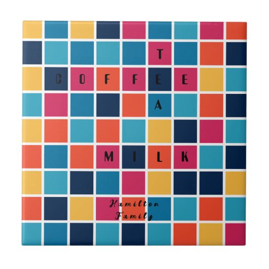 Crossword Puzzle Tegeltje (Voorkant)