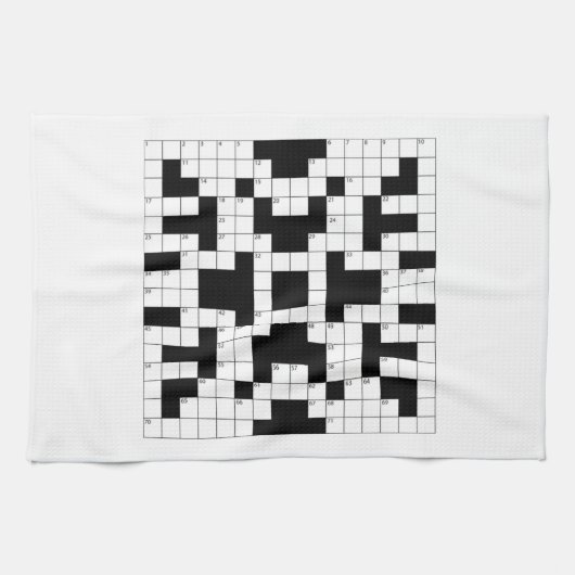 Crossword Puzzle Theedoek (Horizontaal)