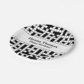 Crossword Puzzle Theme Birthday Papieren Bordje (Gekanteld)