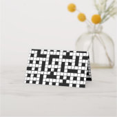 Crossword Puzzle Theme Birthday Plaatskaartje (Achterkant)