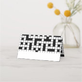 Crossword Puzzle Theme Birthday Plaatskaartje (Voorkant)