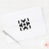 Crossword Puzzle Vierkante Sticker (Envelop)