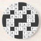 Crossword Puzzle Zandsteen Onderzetter (Voorkant)