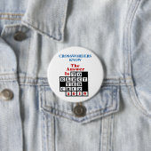 Crossword Puzzlers voor Cruz Ronde Button 7,6 Cm (In situ)