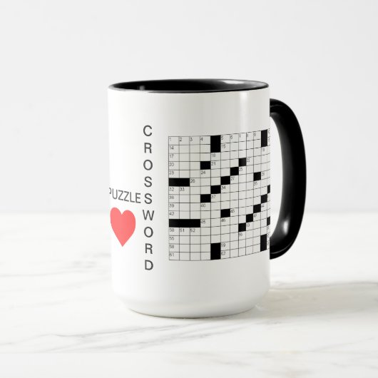Crossword Puzzles Coffee Mok (Voorkant rechts)
