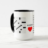 Crossword Puzzles Coffee Mok (Voorkant links)