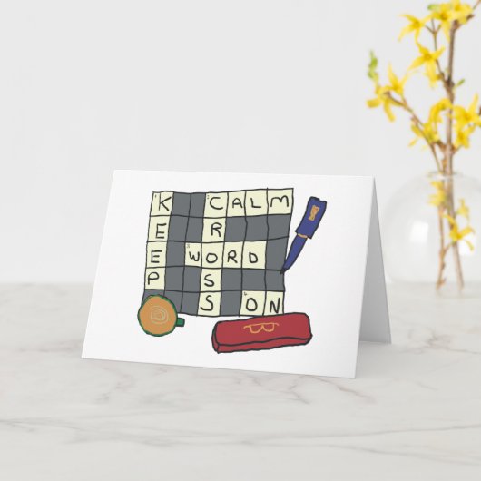 Crossword Puzzles Kaart (Gele Bloem)