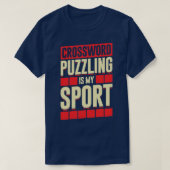 Crossword Puzzling is mijn sport T-shirt (Design voorkant)