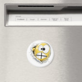 Crossy 3D Emoji Round Magnet (Insitu (Vaatwasser))