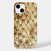 CROTALUS, AFGEDRUKT RATTLESNAKE SKIN-crème Brown Case-Mate iPhone Case (Achterkant)