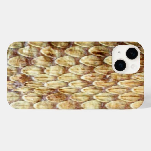 CROTALUS, AFGEDRUKT RATTLESNAKE SKIN-crème Brown Case-Mate iPhone Case (Achterkant (horizontaal))