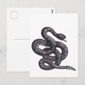 Crotalus Cascavella slang (giftige adder) Briefkaart (Voorkant / Achterkant)