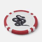 Crotalus Cascavella slang (giftige adder) Poker Chips (Enkel)