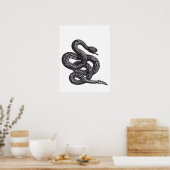 Crotalus Cascavella slang (giftige adder) Poster (Keuken)