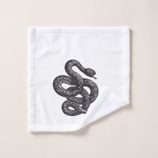 Crotalus Cascavella slang (giftige adder) Washandje (Wasdoekje)