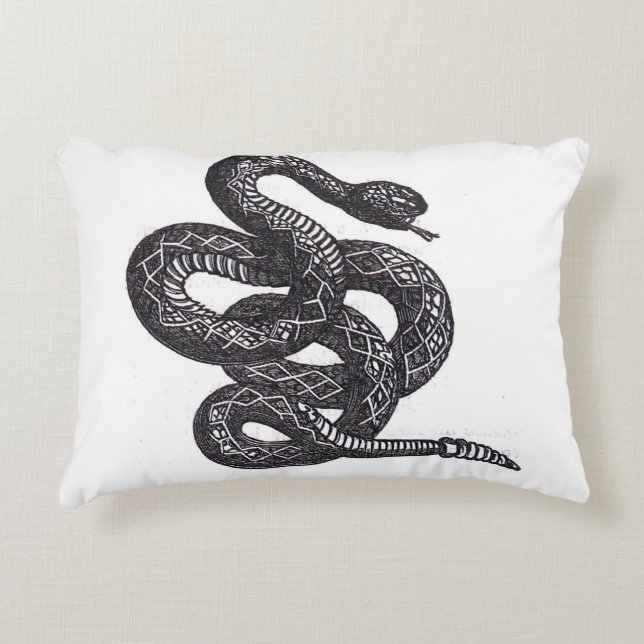 Crotalus Cascavella slang (giftige groefkopadder) Accent Kussen (Voorkant)