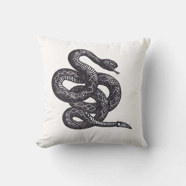 Crotalus Cascavella slang (giftige groefkopadder) Kussen (Voorkant)