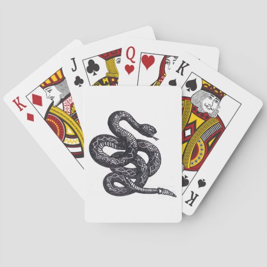 Crotalus Cascavella slang (giftige groefkopadder) Pokerkaarten (Achterkant)