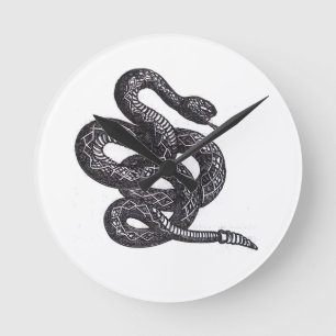 Crotalus Cascavella slang (giftige groefkopadder) Ronde Klok
