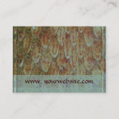 CROTALUS/GRAY BROWN SNAKESKIN SQUARE MONOGRAM VISITEKAARTJE (Achterkant)