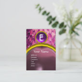 CROTALUS MONOGRAM AMETHYST, heldere, vette, roze p Visitekaartje (Staand voorkant)
