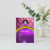 CROTALUS MONOGRAM AMETHYST, heldere, vette, roze p Visitekaartje (Staand voorkant)