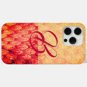 CROTALUS MONOGRAM Antiek Rood Geel Case-Mate iPhone Case (Achterkant (horizontaal))