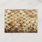 CROTALUS MONOGRAM, helder vet bruin zwart wit Visitekaartje (Achterkant)