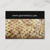 CROTALUS MONOGRAM, helderbruin zwart wit Visitekaartje (Achterkant)