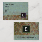 CROTALUS MONOGRAM, heldere, vette zwarte grijs Visitekaartje (Voorkant / Achterkant)