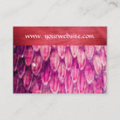 CROTALUS MONOGRAM, heldere, vette zwarte rode zijd Visitekaartje (Achterkant)