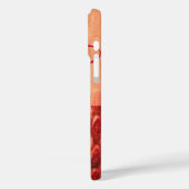 CROTALUS MONOGRAM rode roze fuchsie Case-Mate iPhone Case (Achterkant / Links)