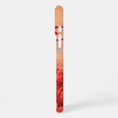 CROTALUS MONOGRAM rood roze fuchsia iPhone Hoesje (Linkerkant)