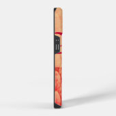 CROTALUS MONOGRAM rood roze fuchsia iPhone Hoesje (Rechterkant)