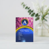 CROTALUS MONOGRAM SAPPHIRE, heldere, vette, roze p Visitekaartje (Staand voorkant)